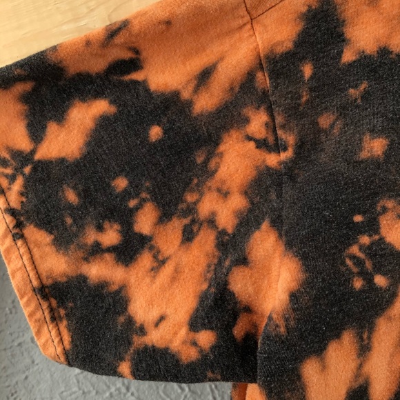 Bleach Tie Dye T-Shirt – Dark Gray Bleach Shirt - Size Small - Upcycled - Picture 2 of 5